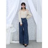 カットアウトストーン付ワイドデニムパンツ | EATME | 詳細画像20