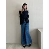 カットアウトストーン付ワイドデニムパンツ | EATME | 詳細画像23