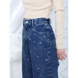 カットアウトストーン付ワイドデニムパンツ | EATME | 詳細画像4