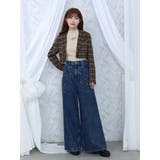 カットアウトストーン付ワイドデニムパンツ | EATME | 詳細画像6