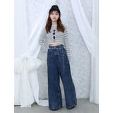 カットアウトストーン付ワイドデニムパンツ | EATME | 詳細画像7