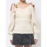 リボンショルダーニットTOP | EATME | 詳細画像20