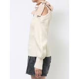 リボンショルダーニットTOP | EATME | 詳細画像21