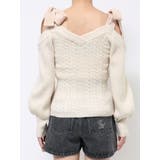 リボンショルダーニットTOP | EATME | 詳細画像22