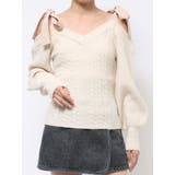 リボンショルダーニットTOP | EATME | 詳細画像33