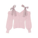 リボンショルダーニットTOP | EATME | 詳細画像34