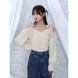 リボンショルダーニットTOP | EATME | 詳細画像4