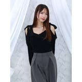 リボンショルダーニットTOP | EATME | 詳細画像8
