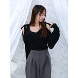 リボンショルダーニットTOP | EATME | 詳細画像9