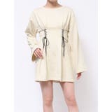 レースアップスウェットワンピース | EATME | 詳細画像2 