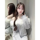 フェイクファーオフショルダーニットワンピ | EATME | 詳細画像17