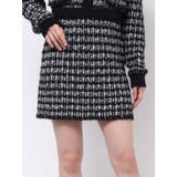 ブラック | ツイードライクニットスカート（セットアップ可能） | EATME