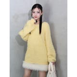 イエロー | フワフワフェザーチュニック | EATME