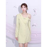 イエロー | ワンショルテーラードワンピース | EATME