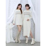 フーディーロゴニットワンピース | EATME | 詳細画像2