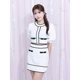 バイカラーストーンニットスカート（セットアップ可能） | EATME | 詳細画像4 