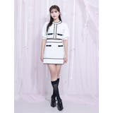 バイカラーストーンニットスカート（セットアップ可能） | EATME | 詳細画像6 