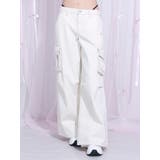 カットアウトデニムカーゴパンツ | EATME | 詳細画像1 