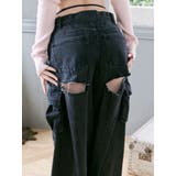 カットアウトデニムカーゴパンツ | EATME | 詳細画像17 