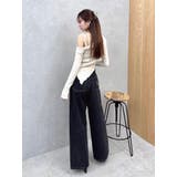 ピンタックワイドデニムパンツ | EATME | 詳細画像32 