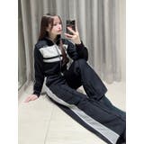 バイカラーラインジップスウェット（セットアップ可能） | EATME | 詳細画像2 