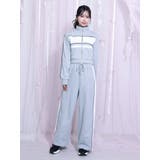 バイカラーラインジップスウェット（セットアップ可能） | EATME | 詳細画像21 