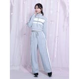 バイカラーラインジップスウェット（セットアップ可能） | EATME | 詳細画像22 