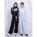 バイカラーラインジップスウェット（セットアップ可能） | EATME | 詳細画像26 