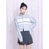 バイカラーラインジップスウェット（セットアップ可能） | EATME | 詳細画像28 