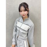 バイカラーラインジップスウェット（セットアップ可能） | EATME | 詳細画像32 