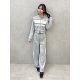 バイカラーラインジップスウェット（セットアップ可能） | EATME | 詳細画像33 