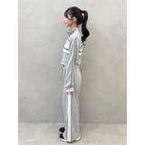 バイカラーラインジップスウェット（セットアップ可能） | EATME | 詳細画像34 