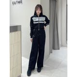 バイカラーラインジップスウェット（セットアップ可能） | EATME | 詳細画像37 