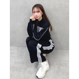 バイカラーラインジップスウェット（セットアップ可能） | EATME | 詳細画像39 