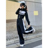 バイカラーラインジップスウェット（セットアップ可能） | EATME | 詳細画像41 