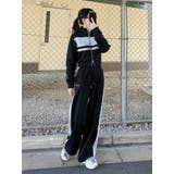 バイカラーラインジップスウェット（セットアップ可能） | EATME | 詳細画像42 