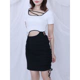 ホワイト | カットアウトカットワンピース | EATME