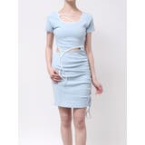 ブルー | カットアウトカットワンピース | EATME