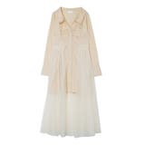 イエロー | チュールドッキングシャツワンピース | EATME