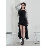 ラッフルアシンメトリーワンピース | EATME | 詳細画像44