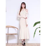 アイボリー | リボンカットアウトマーメイドワンピース | EATME