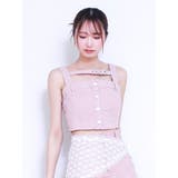 ピンク | ベルトデニムビスチェ(セットアップ可能) | EATME