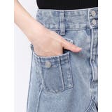 FRONTスリットロングデニムスカート | EATME | 詳細画像18 