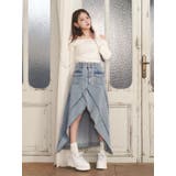 FRONTスリットロングデニムスカート | EATME | 詳細画像3 