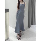 グレー | サイドレースアップマーメイドキャミワンピース | EATME