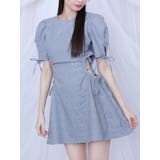 ブルー | サイドレースアップワンピース | EATME