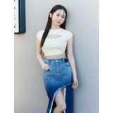 カットオフスリットデニムスカート | EATME | 詳細画像19