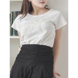 オフホワイト | フリルモチーフTシャツ | EATME