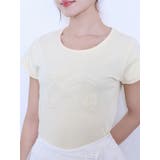 イエロー | フリルモチーフTシャツ | EATME