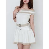 アイボリー | ダブルベルトオフショルニットワンピース | EATME